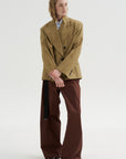 Double-Breasted Jacket, Camel