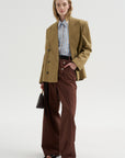 Double-Breasted Jacket, Camel