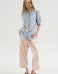 Stripe Button-Down, Light Blue
