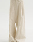 Stripe Wide Legs, Ecru
