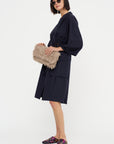 V-Neck Dress, Midnight