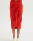 Knot Skirt, Red