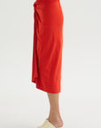 Knot Skirt, Red