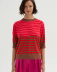 Stripe Sweater, Light Rust
