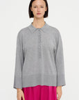 Polo Sweater, Grey