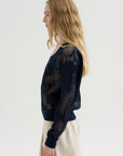 V-Neckline Sweater, Navy