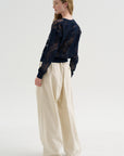 V-Neckline Sweater, Navy