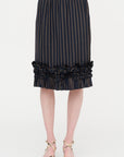 Stripe Skirt, Navy