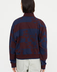Printed Sweatshirt, Burgundy