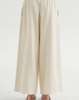 Full Pants Short Satin Twist, Ivory