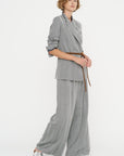 Loose Blazer - Fischgrat, Silver Grey