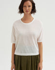 Crewneck Short Sleeve Knit Top