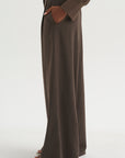 Full Pants - Spigato, Dark Taupe