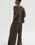 Easy T-Shirt - Spigato, Dark Taupe