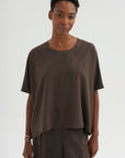 Easy T-Shirt - Spigato, Dark Taupe