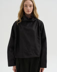 Batwing Turtleneck Oversized T-Shirt, Black