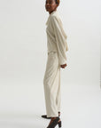 Batwing Turtleneck Oversized Shirt, White