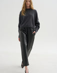 Carrot Pants Nappa, Charcoal