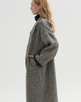 Oversized Coat, Black & White
