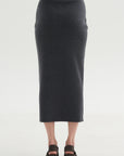 Knitwear Skirt, Titanio