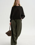 Crew Neck Raglan Sweater
