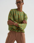Floral Jacquard Top, Light Green