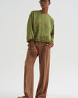 Floral Jacquard Top, Light Green