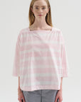 Britan Blouse, Brushstroke Rose Stripe