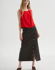 Midi Skirt, Taupe