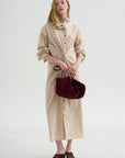 Long Sleeve Dress, Sand