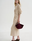 Long Sleeve Dress, Sand