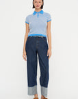 Pique Shrunken Polo, Sail Combo