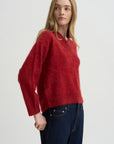 Grizzly Double V Sweater, Carmine