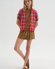 Picnic Plaid Short, Suede Combo