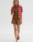 Picnic Plaid Short, Suede Combo