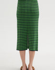 Gingham Long Skirt