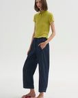 Smocked Shrunken Polo, Evoo & Butter
