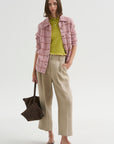 Dylan Plaid Shirt, Sprinkle & Burnt Sienna