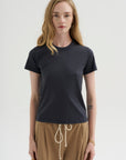Fitted Tee, Midnight Blue