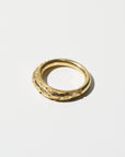 Fredag Ring Engraved - Strawberry, Yellow Gold