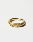 Fredag Ring Engraved - Strawberry, Yellow Gold