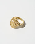 Briar Signet Ring, Yellow Gold