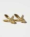 Guardian Earrings - Hare, Yellow Gold