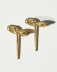 Guardian Earrings - Hare, Yellow Gold