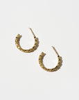 Mini Star Hoops, Yellow Gold