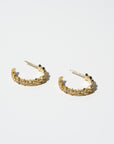 Mini Star Hoops, Yellow Gold