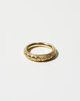 Fredag Ring Engraved - Lily of the Valley, Yellow Gold