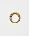 Fredag Ring Engraved - Lily of the Valley, Yellow Gold