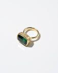 Ooak Tourmaline Ring - Fern, Yellow Gold