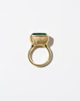 Ooak Tourmaline Ring - Fern, Yellow Gold